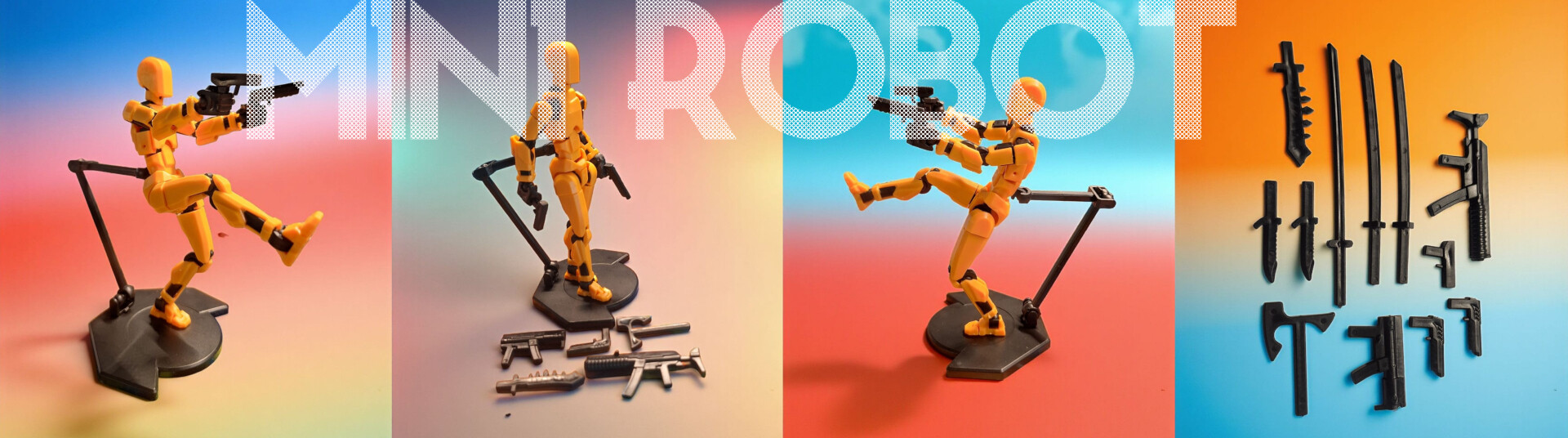 mini robot akční postavičky