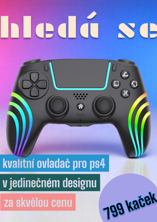 stylové ps4 rgb podsvícené ovladače