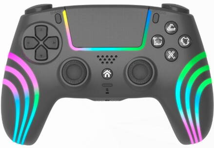 PS4 bezdrátový ovladač černý s RGB podsvícením